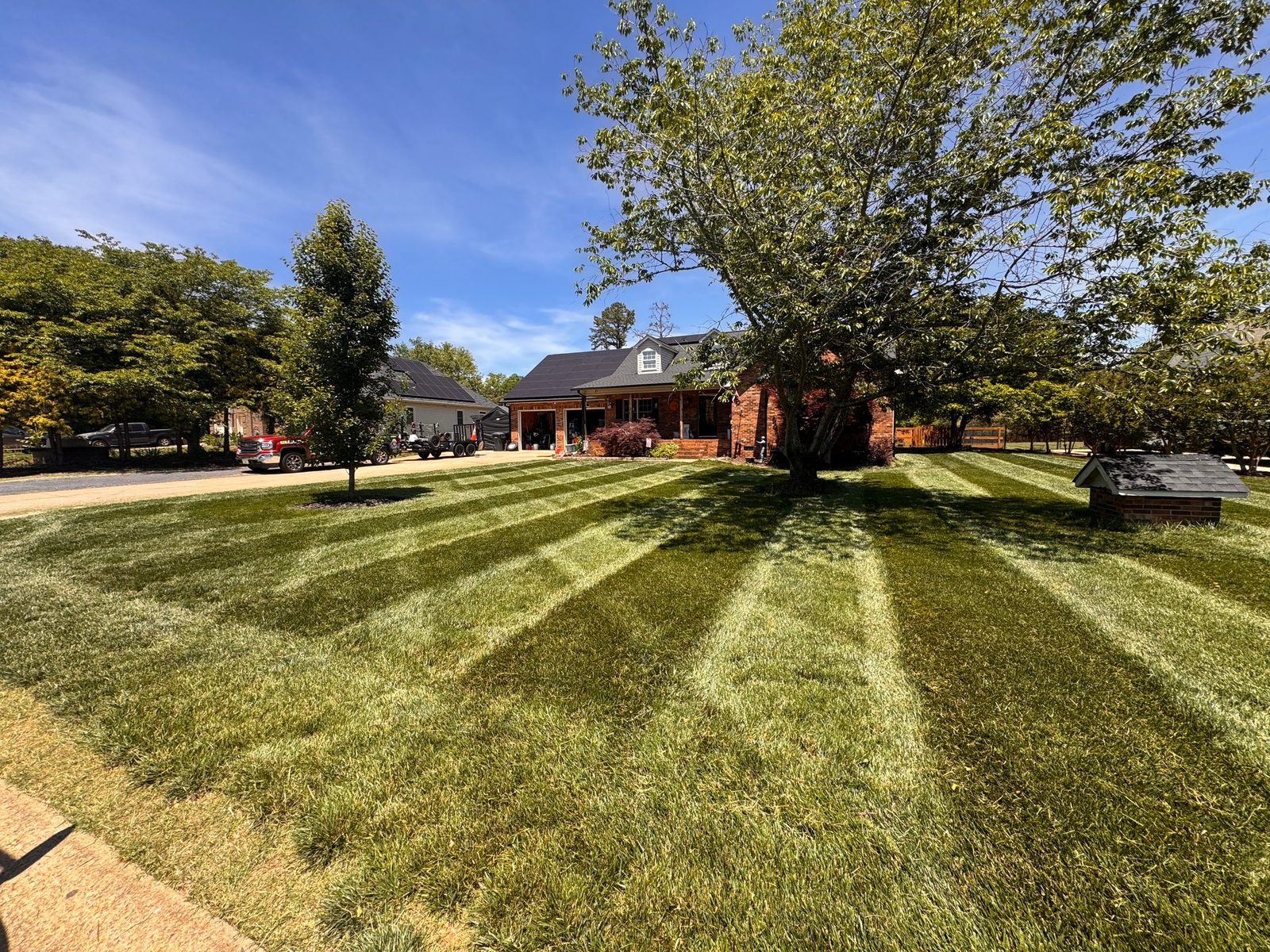 Spencer's Lawn Care lawn transformation